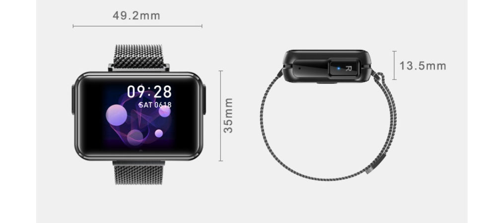 2 in 1 T91 Montre intelligente Casque Bluetooth sans fil