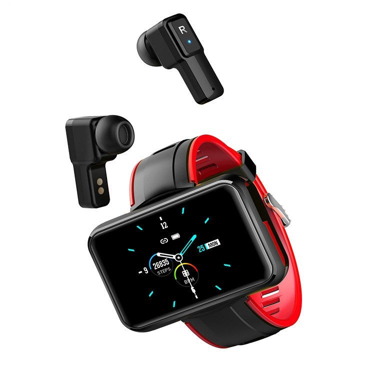 2 in 1 T91 Montre intelligente Casque Bluetooth sans fil