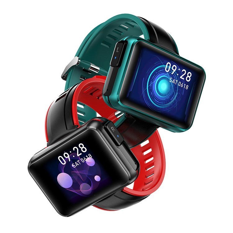 2 in 1 T91 Montre intelligente Casque Bluetooth sans fil