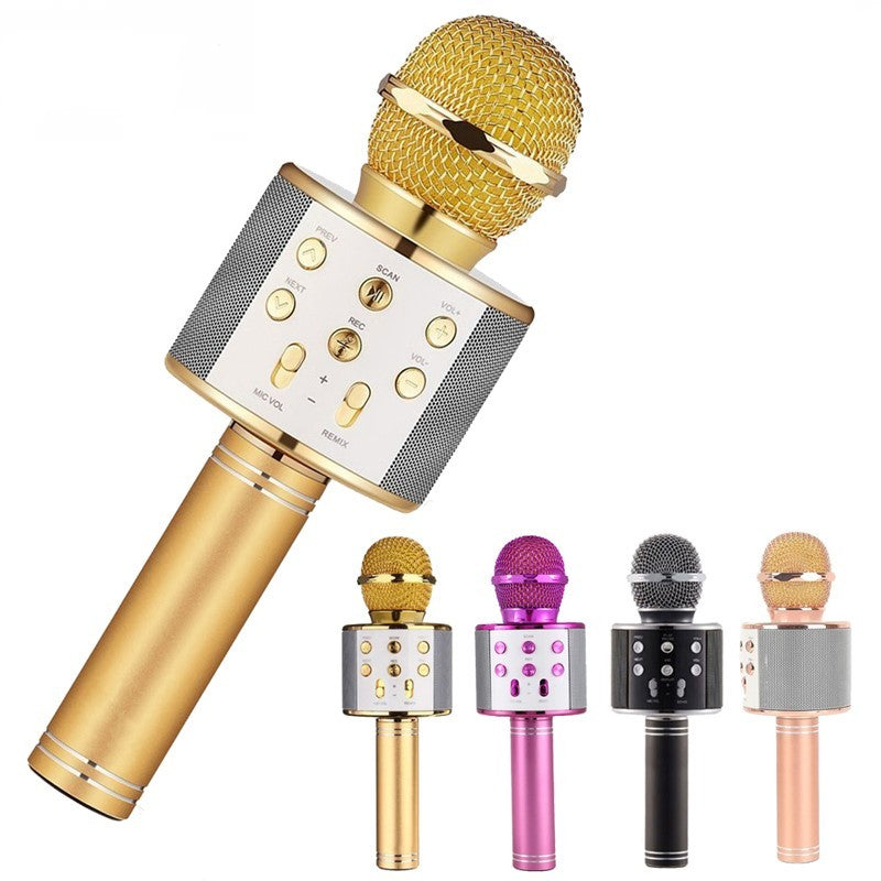 Microphone sans ireless portable bluetooth Mini Home pour jouer de la music Chanter Haut-parleur Lecteur