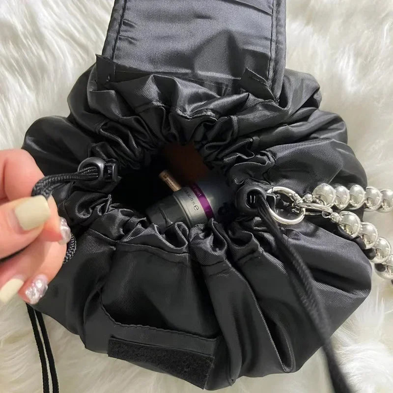 Trousse de maquillage de grande capacité pour femme, sac à main de voyage multifonction, sac de rangement cosmétique, rouge à lèvres, wstring de proximité