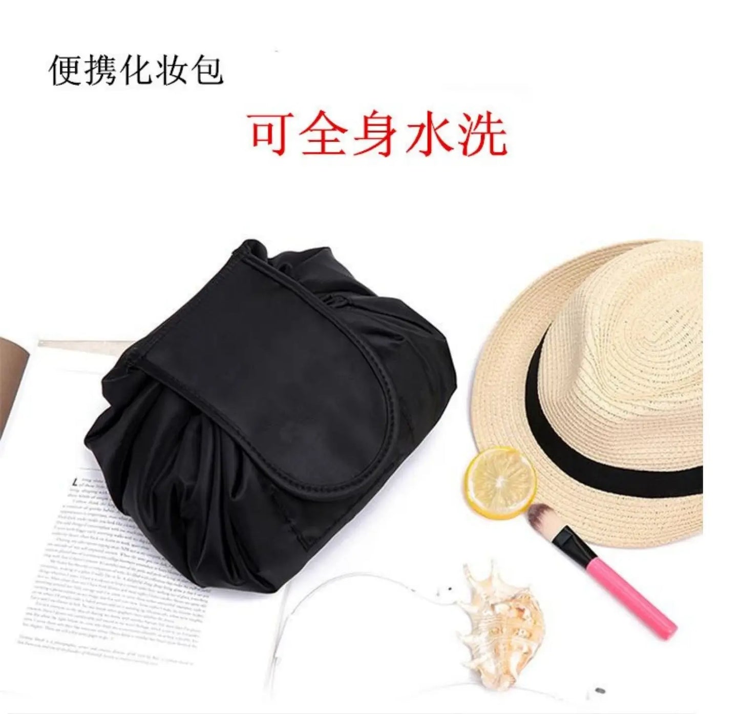 Trousse de maquillage de grande capacité pour femme, sac à main de voyage multifonction, sac de rangement cosmétique, rouge à lèvres, wstring de proximité