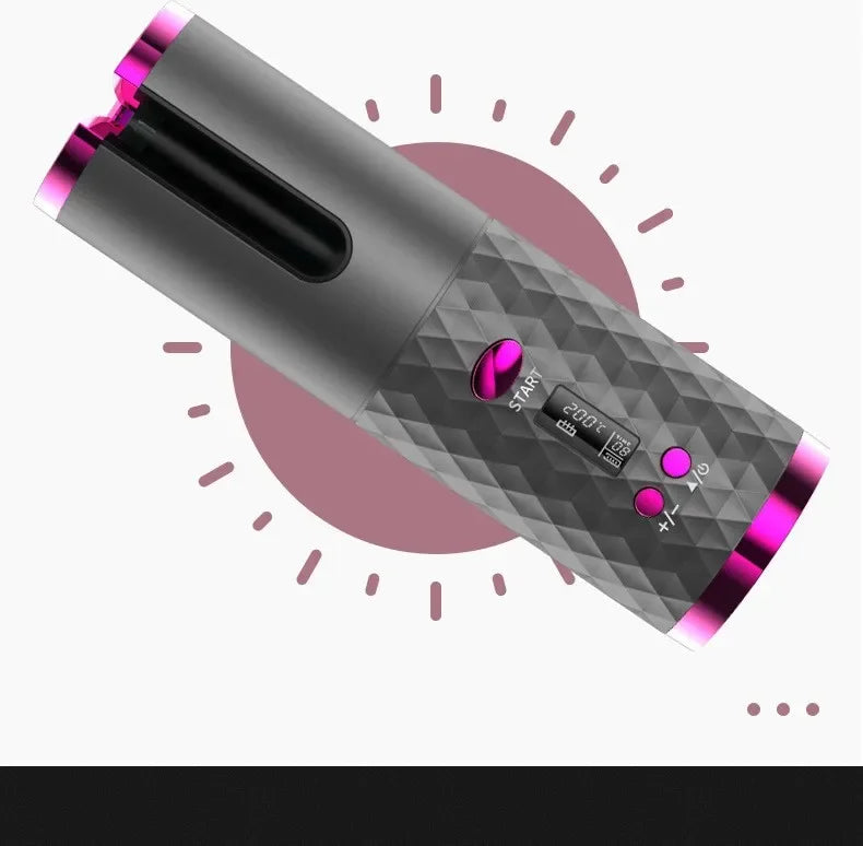 Bigoudi à chargement automatique Portable, outil de coiffure intelligent sans fil, accessoire de Salon pour filles paresseuses, convivial pour voyage