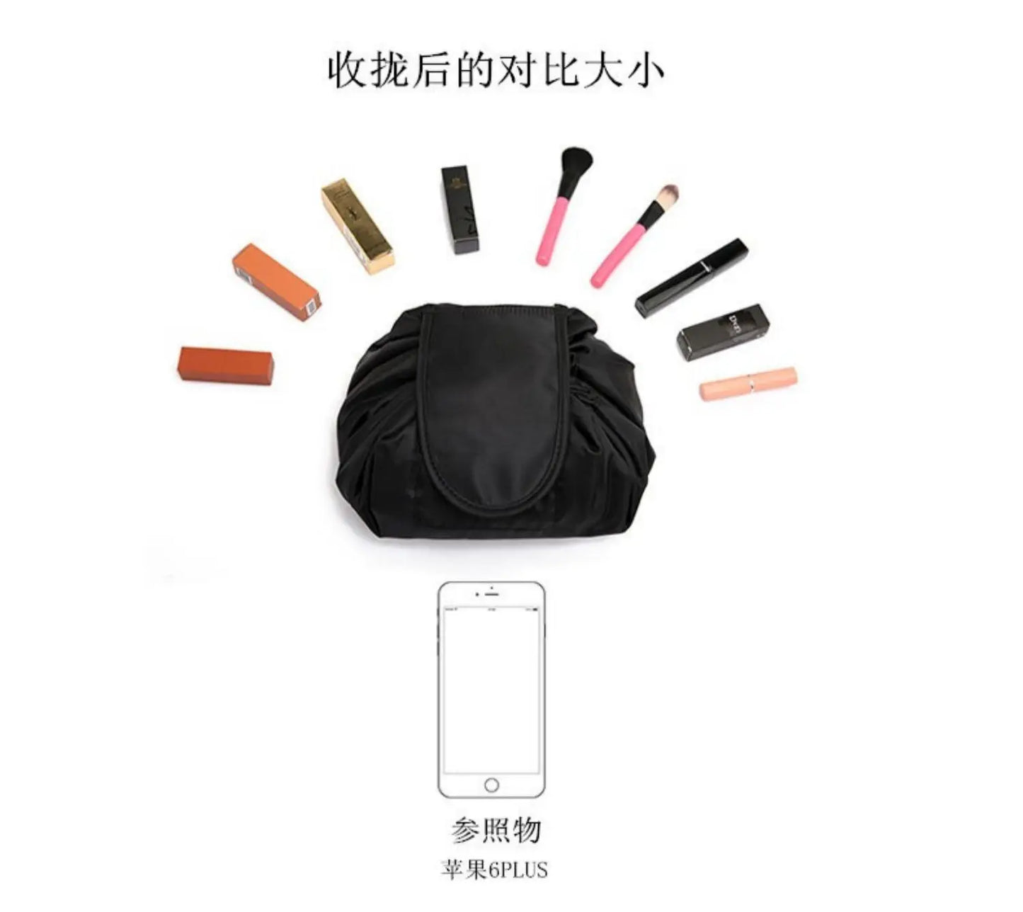 Trousse de maquillage de grande capacité pour femme, sac à main de voyage multifonction, sac de rangement cosmétique, rouge à lèvres, wstring de proximité