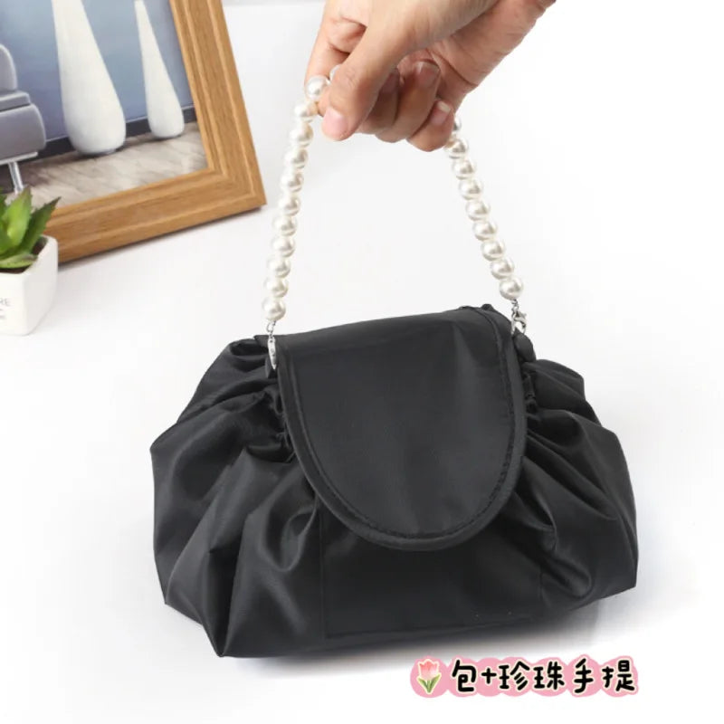 Trousse de maquillage de grande capacité pour femme, sac à main de voyage multifonction, sac de rangement cosmétique, rouge à lèvres, wstring de proximité