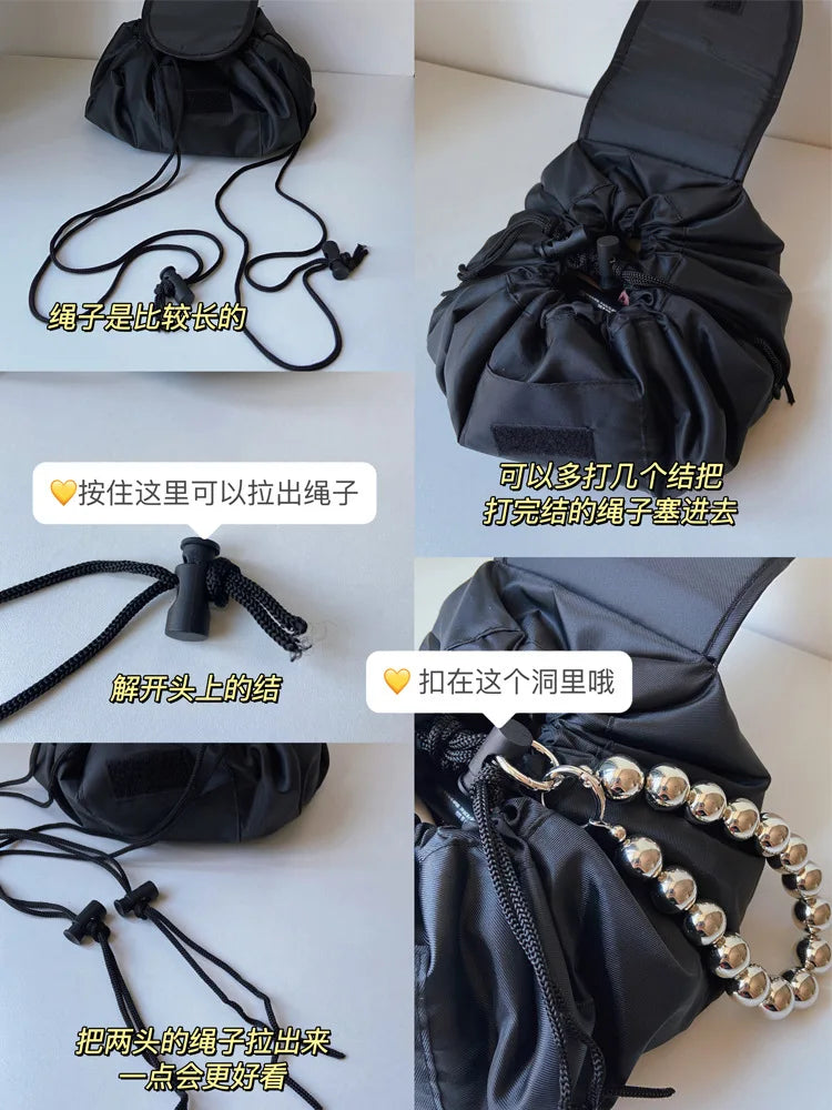 Trousse de maquillage de grande capacité pour femme, sac à main de voyage multifonction, sac de rangement cosmétique, rouge à lèvres, wstring de proximité
