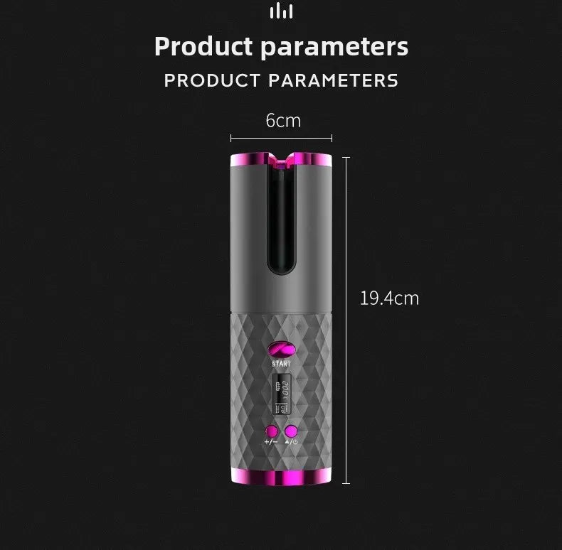 Bigoudi à chargement automatique Portable, outil de coiffure intelligent sans fil, accessoire de Salon pour filles paresseuses, convivial pour voyage