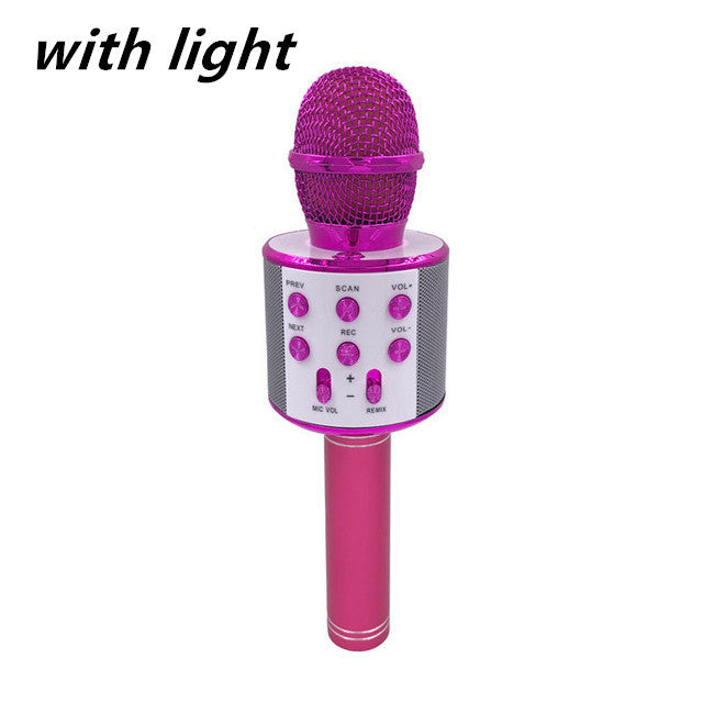 Microphone sans ireless portable bluetooth Mini Home pour jouer de la music Chanter Haut-parleur Lecteur