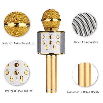 Microphone sans ireless portable bluetooth Mini Home pour jouer de la music Chanter Haut-parleur Lecteur