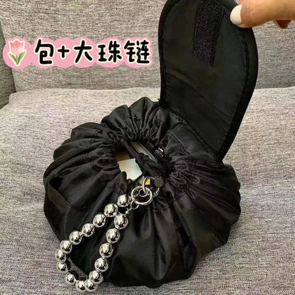 Trousse de maquillage de grande capacité pour femme, sac à main de voyage multifonction, sac de rangement cosmétique, rouge à lèvres, wstring de proximité